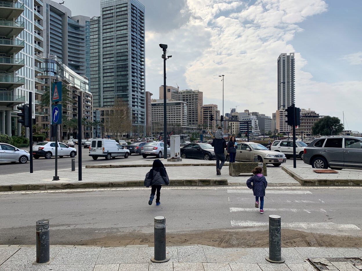 Buildings of Beirut, near Zaitounay Bay.