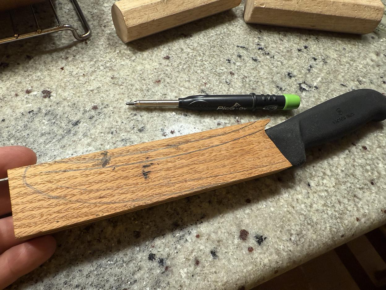  Knife Sheath before shaping.