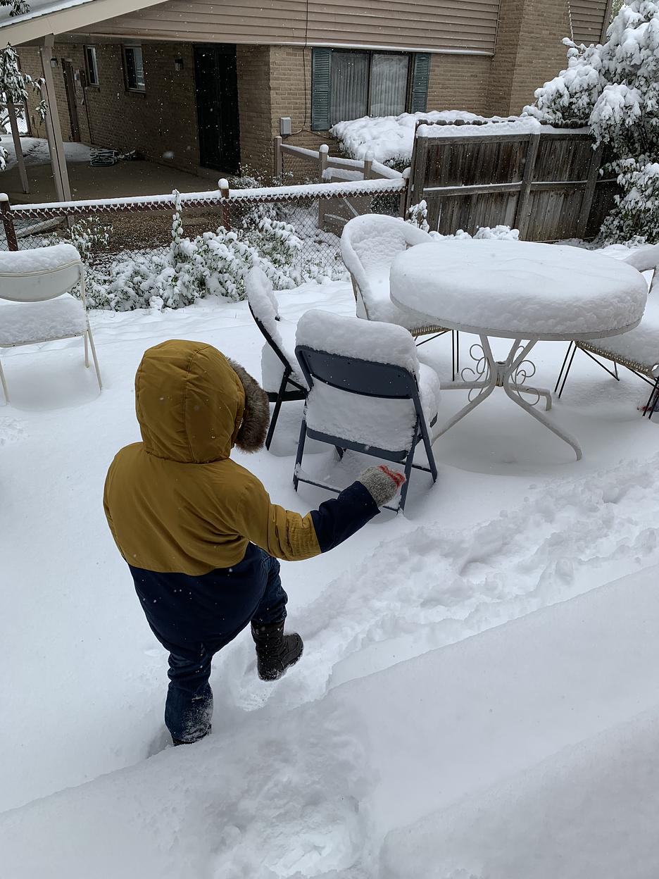 Snowy day in Colorado.